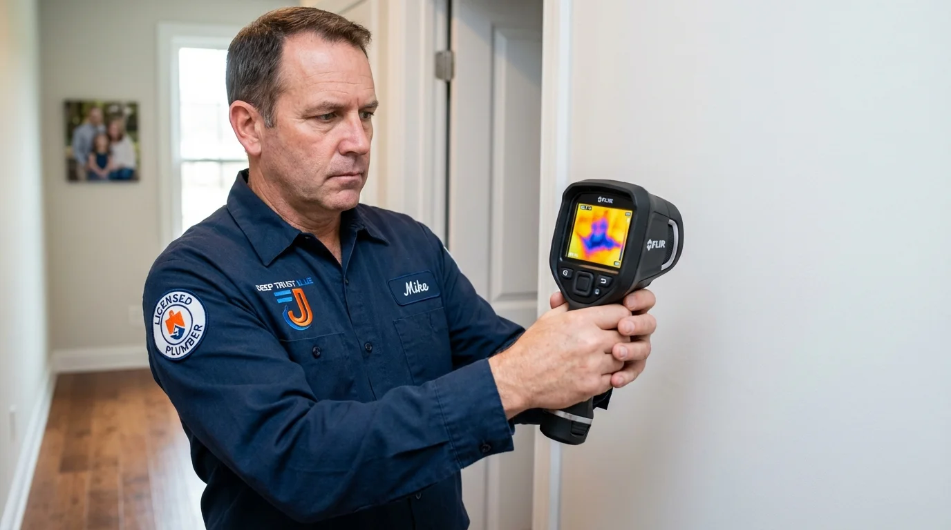Thermal imaging leak detection by Johns Plumbing LLC in Chetek